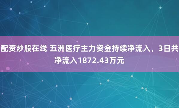 配资炒股在线 五洲医疗主力资金持续净流入，3日共净流入1872.43万元